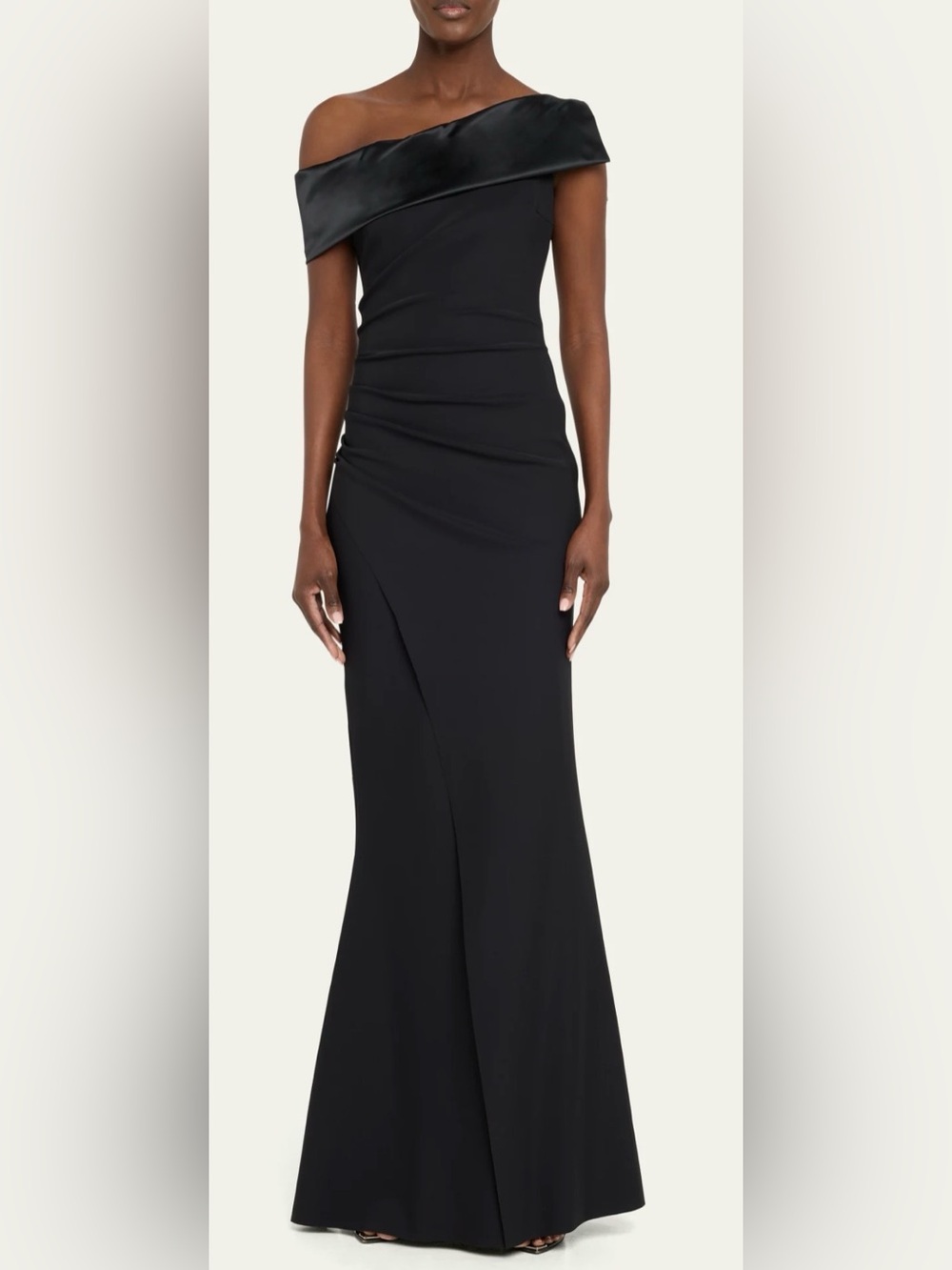 NEW Chiara Boni La Petite Robe Koppany Ruched Off the Shoulder Gown Sz 50 US 14 - Picture 1 of 9